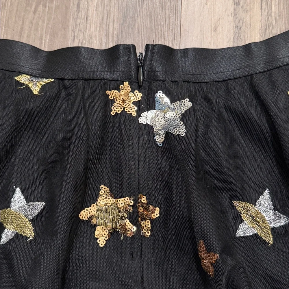 🌟 NWT Alisa Pan Star-Studded Black Two-Piece Set – Top & Sequin Tulle Skirt - Picture 6 of 6